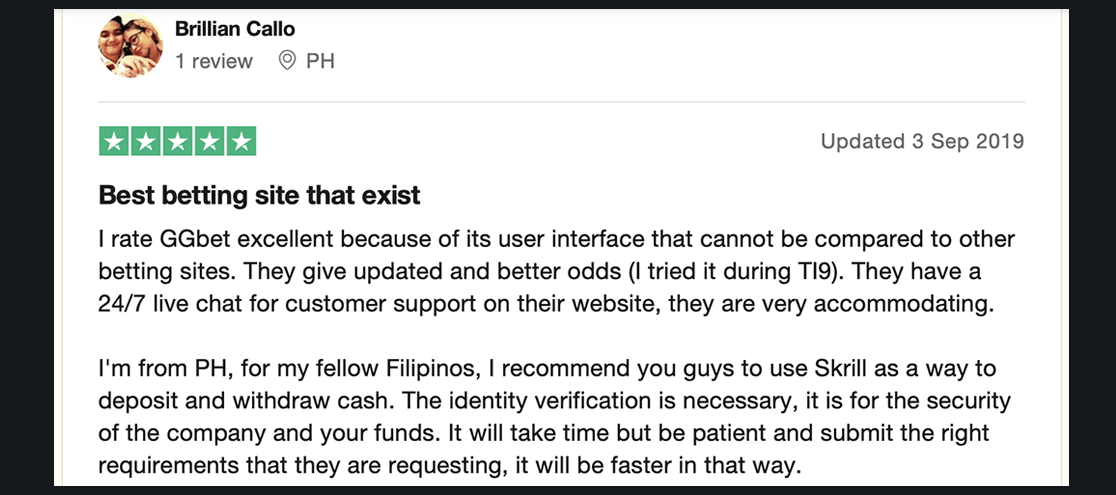 review from Brillian. 